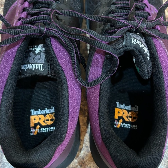 Timberland PRO Day One Radius Safety Toe Work Shoes Size 8 1/2 Purple Bl… - Picture 8 of 12